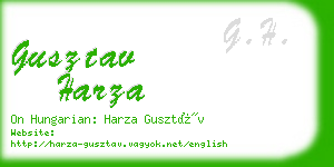 gusztav harza business card